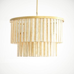 3-Light Shell Chandeliers...